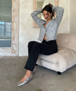 REYES BALLET FLATS SILVER DISTRESSED LEATHER(Reyes Flats Silver Distressed Leather) -Dolce Vita 13 f156247b 14c9 405d 93ef 980ef41a3570