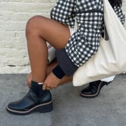 HUEY H2O BOOTS BLACK LEATHER(Huey H2o Boots In Black Leather) -Dolce Vita 17 1 4c4fa668 8fc5 4525 8858 864ef3f8509d