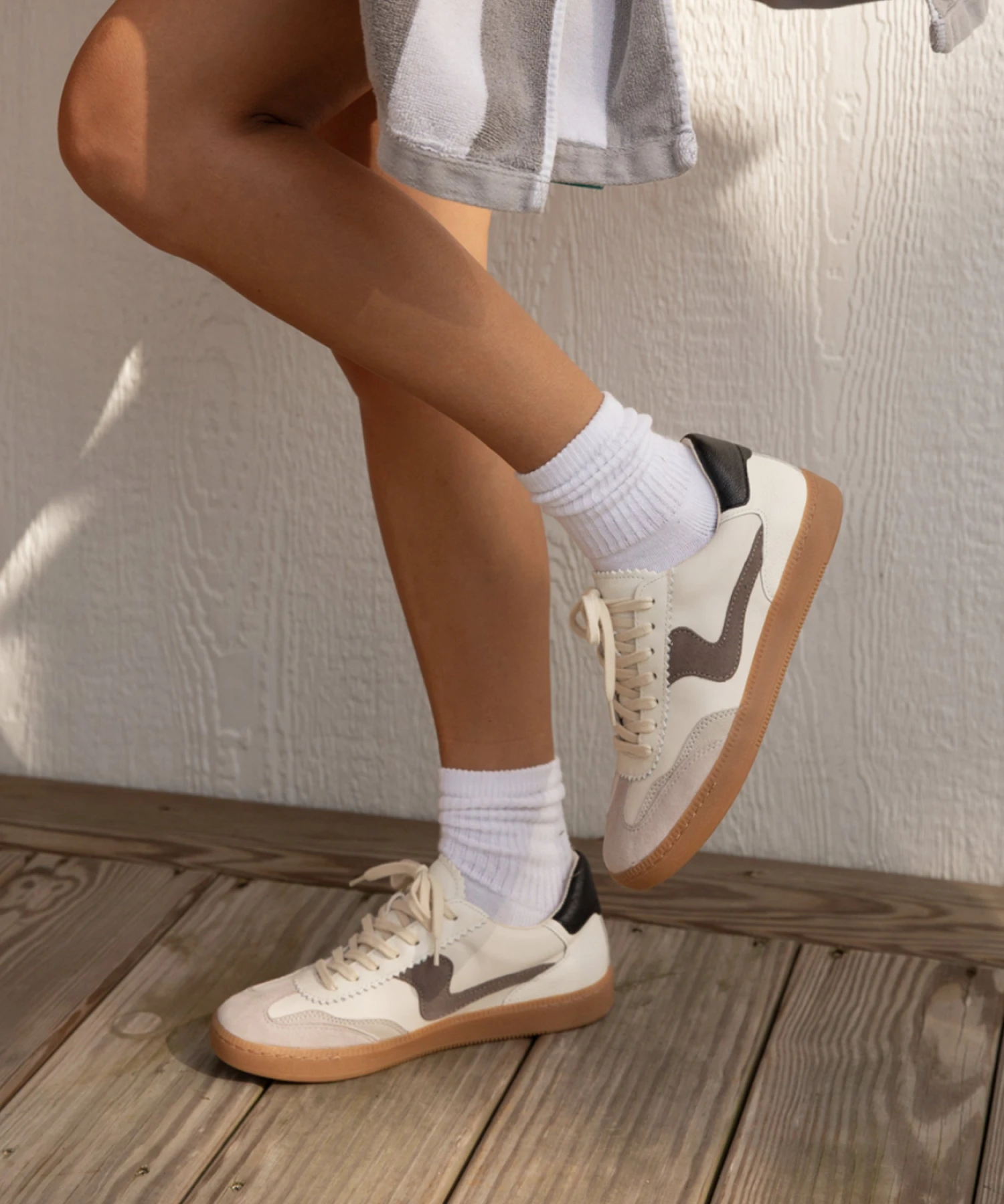 NOTICE SNEAKERS WHITE GREY LEATHER(Notice Sneakers White Grey Leather) 5 NOTICE SNEAKERS WHITE GREY LEATHER(Notice Sneakers White Grey Leather) - Image 5