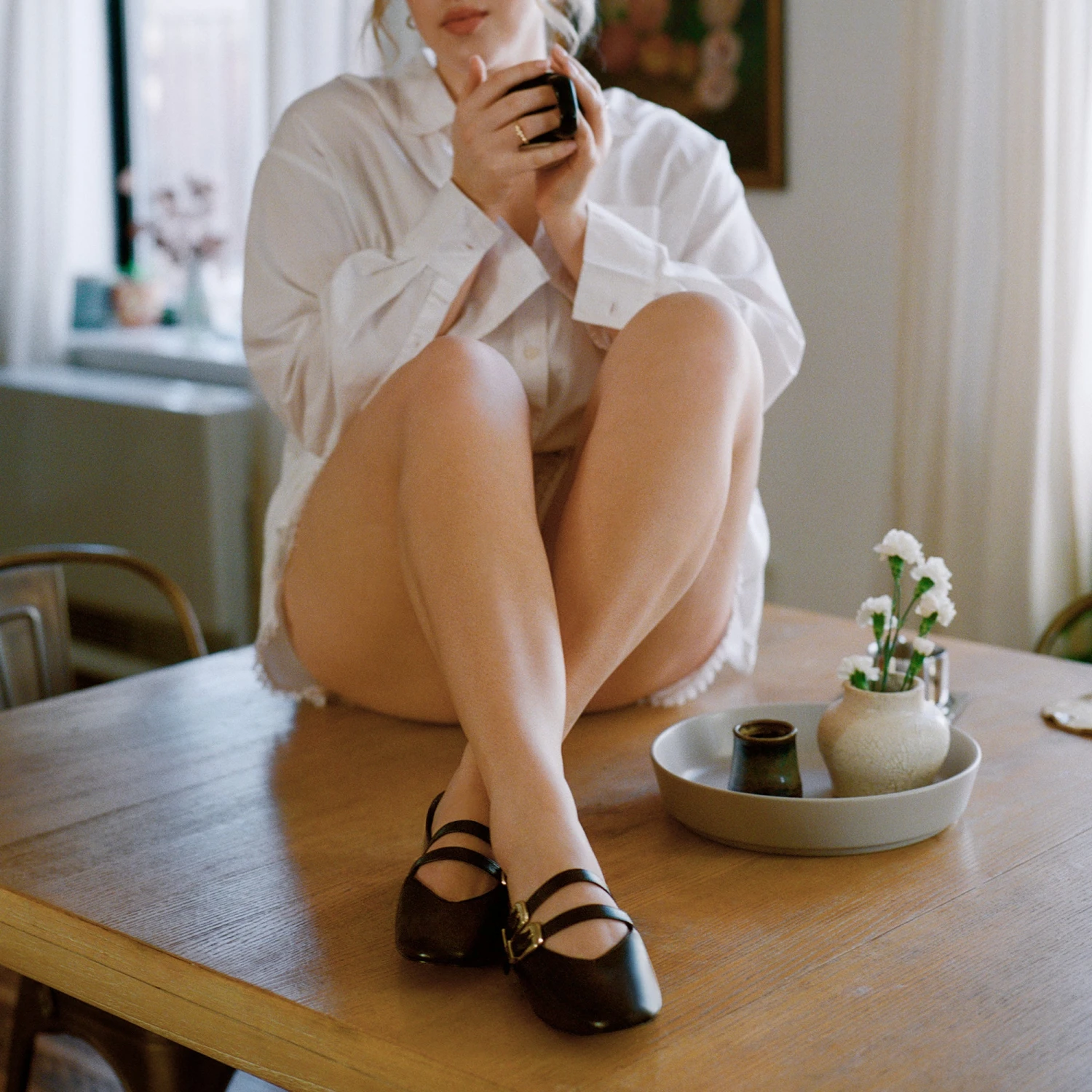 BAYLEE BALLET FLATS BLACK LEATHER(Baylee Ballet Flats Black Leather) 10 BAYLEE BALLET FLATS BLACK LEATHER(Baylee Ballet Flats Black Leather) - Image 10