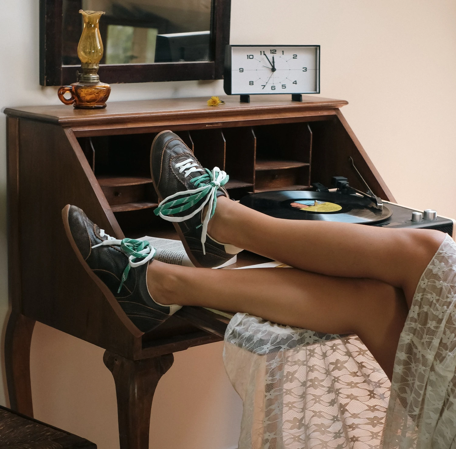 LAINI SNEAKERS BROWN DISTRESSED LEATHER(Laini Sneakers Brown Distressed Leather) 2 LAINI SNEAKERS BROWN DISTRESSED LEATHER(Laini Sneakers Brown Distressed Leather) - Image 2