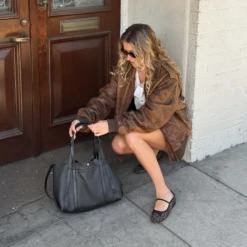 CADEL BALLET FLATS DK LEOPARD MESH(Cadel Ballet Flats Dk Leopard Mesh) -Dolce Vita 40stepholejn CADEL DK LEOPARD MESH 1