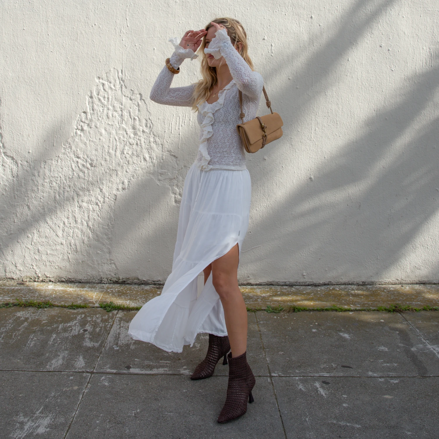 LONNI BOOTIES DK BROWN WOVEN LEATHER(Lonni Booties Dk Brown Woven Leather) 2 LONNI BOOTIES DK BROWN WOVEN LEATHER(Lonni Booties Dk Brown Woven Leather) - Image 2