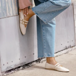 BAYLEE BALLET FLATS IVORY LEATHER(Baylee Ballet Flats Ivory Leather) 18 BAYLEE BALLET FLATS IVORY LEATHER(Baylee Ballet Flats Ivory Leather) -Dolce Vita 40theguardianmgmt BAYLEE IVORY 2