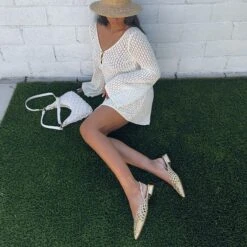 CYNDI FLATS GOLD WOVEN(Cyndi Flats Gold Woven) 15 CYNDI FLATS GOLD WOVEN(Cyndi Flats Gold Woven) -Dolce Vita 6 3 f59b6671 1978 4679 9f5e 77dca128a624