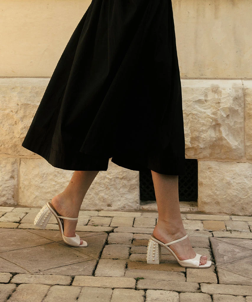 JEMMY PEARL HEELS VANILLA SILK(Jemmy Pearl Heels Vanilla Silk) 2 JEMMY PEARL HEELS VANILLA SILK(Jemmy Pearl Heels Vanilla Silk) - Image 2