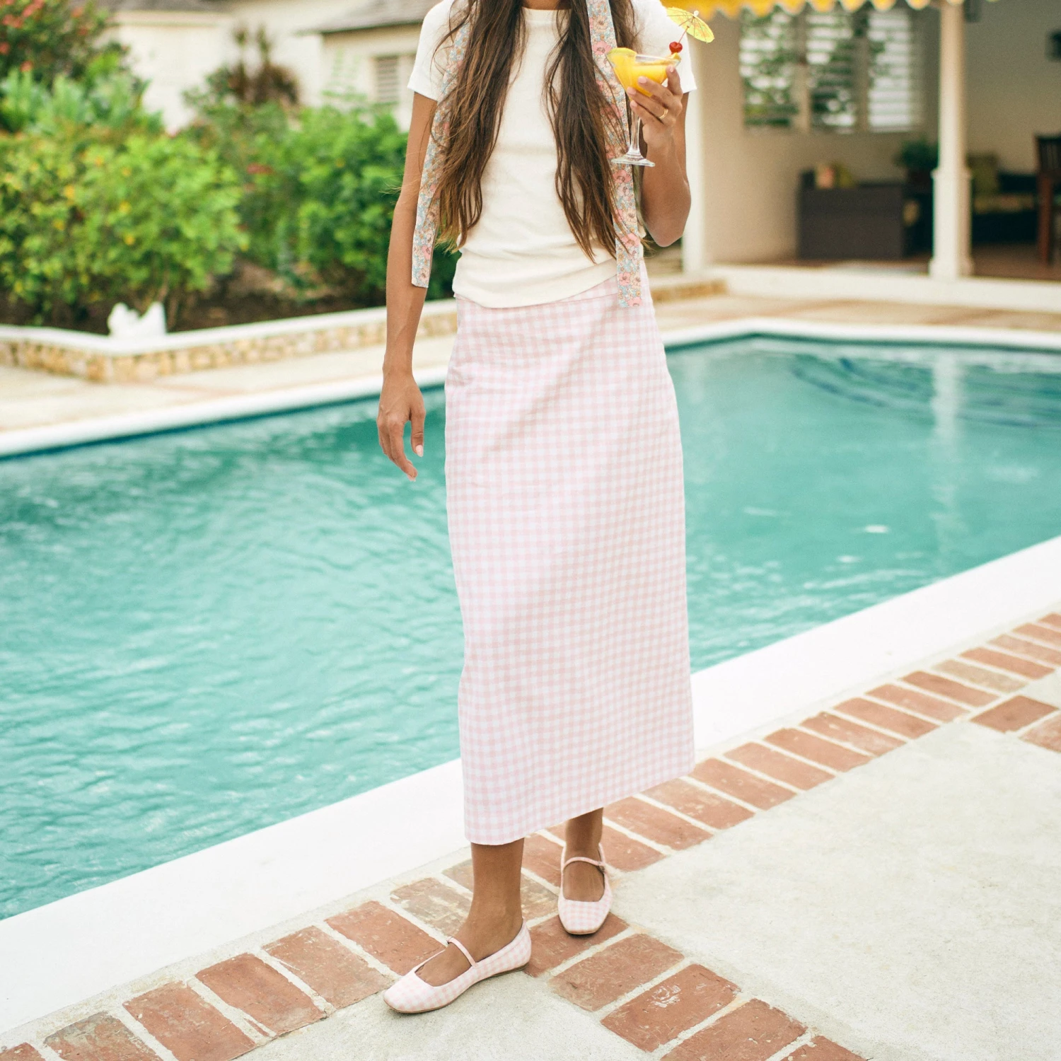 REYES X BYRDIE GOLF BALLET FLATS PINK PLAID GINGHAM(Reyes X Byrdie Golf Ballet Flats Pink Plaid Gingham) 3 REYES X BYRDIE GOLF BALLET FLATS PINK PLAID GINGHAM(Reyes X Byrdie Golf Ballet Flats Pink Plaid Gingham) - Image 3