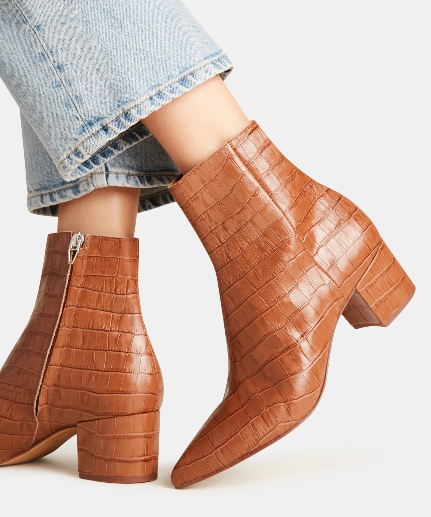 BEL BOOTIES COGNAC CROCO - Re:vita(Bel Booties Cognac Croco Resale) 7 BEL BOOTIES COGNAC CROCO - Re:vita(Bel Booties Cognac Croco Resale) - Image 7