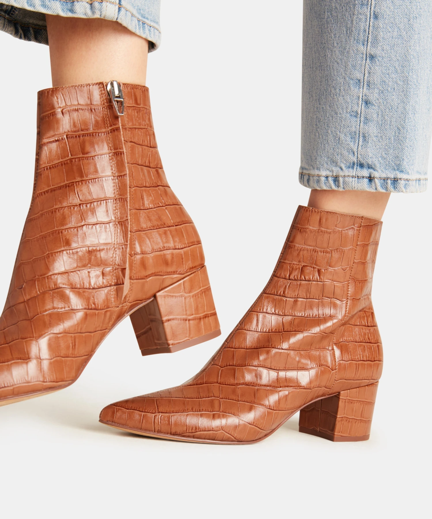 BEL BOOTIES COGNAC CROCO - Re:vita(Bel Booties Cognac Croco Resale) 2 BEL BOOTIES COGNAC CROCO - Re:vita(Bel Booties Cognac Croco Resale) - Image 2