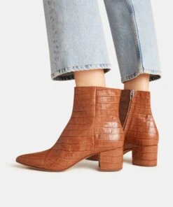 BEL BOOTIES COGNAC CROCO - Re:vita(Bel Booties Cognac Croco Resale) 10 BEL BOOTIES COGNAC CROCO - Re:vita(Bel Booties Cognac Croco Resale) -Dolce Vita DOLCEVIA BOOTIES BEL COGNAC CROCO 4