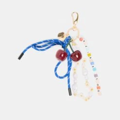DOLCE VITA BEADED BAG CHARM BLUE MULTI(Dolce Vita Beaded Bag Charm Blue Multi)