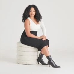 ARYA WIDE CALF BOOTS BLACK LEATHER(Arya Wide Calf Boots Black Leather) -Dolce Vita DOLCEVITA BOOTIES ARYA BLACKLEATHER ONFOOT WIDE 01 1 f9430fb7 b967 4cdb 9143 4e357b66de31