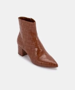 BEL BOOTIES COGNAC CROCO - Re:vita(Bel Booties Cognac Croco Resale) 9 BEL BOOTIES COGNAC CROCO - Re:vita(Bel Booties Cognac Croco Resale) -Dolce Vita DOLCEVITA BOOTIES BEL COGNAC