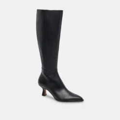 Dolce Vita AUGGIE BOOTS BLACK LEATHER(Auggie Boots Black Leather) -Dolce Vita DOLCEVITA BOOTS AUGGIE BLACKLEATHER 01