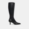 AUGGIE EXTRA WIDE CALF BOOTS BLACK LEATHER(Auggie Extra Wide Calf Boots Black Leather)