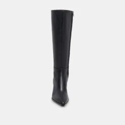 AUGGIE NARROW CALF BOOTS BLACK LEATHER(Auggie Narrow Calf Boots Black Leather) -Dolce Vita DOLCEVITA BOOTS AUGGIE BLACKLEATHER 04 7ea5964a 6db3 4959 96e0 582a16a6477b
