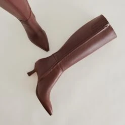 AUGGIE EXTRA WIDE CALF BOOTS CHOCOLATE LEATHER - Re:vita(Auggie Extra Wide Calf Boots Chocolate Leather Resale) -Dolce Vita DOLCEVITA BOOTS AUGGIE CHOCOLATELEATHER DETAILS 05 989e58ca ce03 40be a56a f47ba5f70ab0