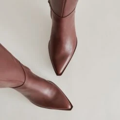 AUGGIE WIDE CALF BOOTS CHOCOLATE LEATHER(Auggie Wide Calf Boots Chocolate Leather) -Dolce Vita DOLCEVITA BOOTS AUGGIE CHOCOLATELEATHER DETAILS 06 fdd324ad ba62 4dec 9f6d 12f41c759eed