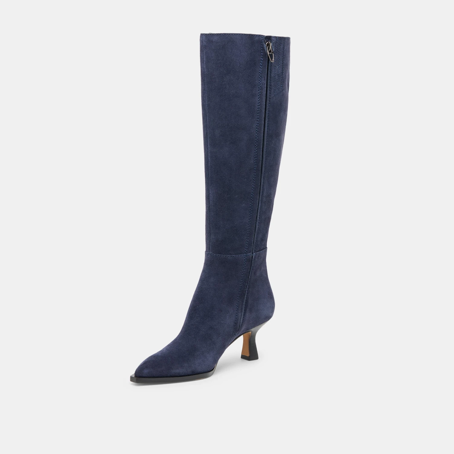 AUGGIE WIDE CALF BOOTS NAVY SUEDE(Auggie Wide Calf Boots Navy Suede) 4 AUGGIE WIDE CALF BOOTS NAVY SUEDE(Auggie Wide Calf Boots Navy Suede) - Image 4