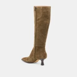 AUGGIE WIDE CALF BOOTS OLIVE SUEDE(Auggie Wide Calf Boots Olive Suede) -Dolce Vita DOLCEVITA BOOTS AUGGIE OLIVESUEDE 08