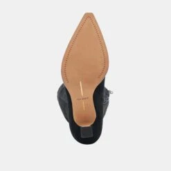 AUGGIE WIDE CALF BOOTS ONYX SUEDE(Auggie Wide Calf Boots Onyx Suede) -Dolce Vita DOLCEVITA BOOTS AUGGIE ONYX SUEDE 07