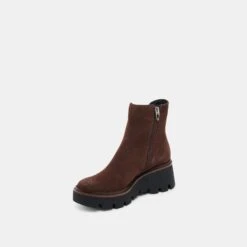 EMMET H2O BOOTS DK BROWN SUEDE(Emmet H2o Boots Dk Brown Suede) 12 EMMET H2O BOOTS DK BROWN SUEDE(Emmet H2o Boots Dk Brown Suede) -Dolce Vita DOLCEVITA BOOTS EMMET H2O DK BROWN SUEDE H2O 08