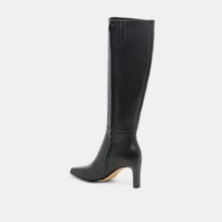 EMMI WIDE CALF BOOTS BLACK LEATHER(Emmi Wide Calf Boots Black Leather) -Dolce Vita DOLCEVITA BOOTS EMMIWC BLACKLEATHER 02