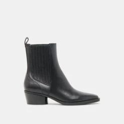 FAINT H2O BOOTIES BLACK LEATHER(Faint H2o Booties Black Leather)