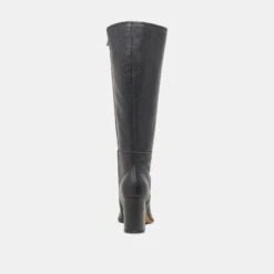 Dolce Vita FYNN WIDE CALF BOOTS ONYX LEATHER(Fynn Wide Calf Boots Onyx Leather) -Dolce Vita DOLCEVITA BOOTS FYNNEXTRAWIDECALF ONYXLEATHER 04