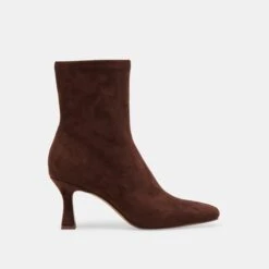GLAMOR WIDE CALF BOOTS DK BROWN STELLA SUEDE(Glamor Wide Calf Boots Dk Brown Stella Suede)