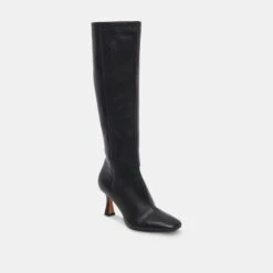 Dolce Vita GYRA WIDE CALF BOOTS BLACK LEATHER(Gyra Wide Calf Boots Black Leather) -Dolce Vita DOLCEVITA BOOTS GYRA BLACKLEATHER 01 a0dcf27e f453 4777 bb4b 2247a292db5c