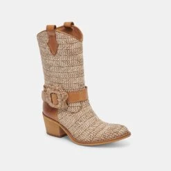 HOSS BOOTS BROWN MULTI RAFFIA(Hoss Boots Brown Multi Raffia) 22 HOSS BOOTS BROWN MULTI RAFFIA(Hoss Boots Brown Multi Raffia) -Dolce Vita DOLCEVITA BOOTS HOSS BROWNMULTIRAFFIA 01