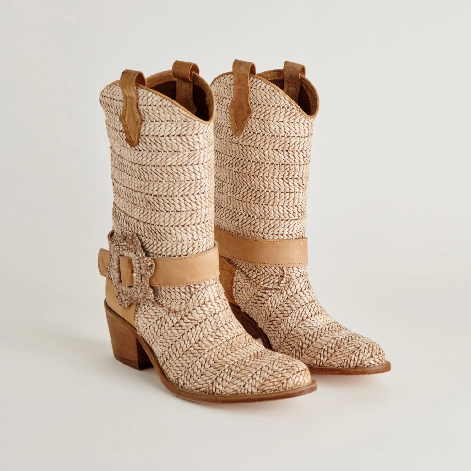 HOSS BOOTS BROWN MULTI RAFFIA(Hoss Boots Brown Multi Raffia) 4 HOSS BOOTS BROWN MULTI RAFFIA(Hoss Boots Brown Multi Raffia) - Image 4