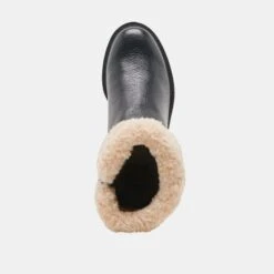 HUG H2O BOOTS BLACK LEATHER(Hug H2o Boots Black Leather) 16 HUG H2O BOOTS BLACK LEATHER(Hug H2o Boots Black Leather) -Dolce Vita DOLCEVITA BOOTS HUG H2O BLACK LEATHER H2O 06