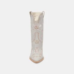JESSEY FLORAL BOOTS LIGHT BLUE NUBUCK(Jessey Floral Boots Light Blue Nubuck) -Dolce Vita DOLCEVITA BOOTS JESSEYFLORAL LIGHTBLUENUBUCK 04