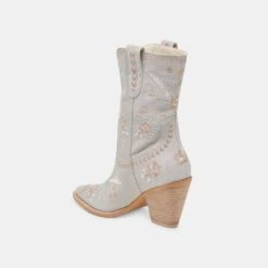 JESSEY FLORAL BOOTS LIGHT BLUE NUBUCK(Jessey Floral Boots Light Blue Nubuck) -Dolce Vita DOLCEVITA BOOTS JESSEYFLORAL LIGHTBLUENUBUCK 09