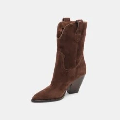 JESSEY BOOTS DK BROWN SUEDE(Jessey Boots Dk Brown Suede) -Dolce Vita DOLCEVITA BOOTS JESSEY DK BROWN SUEDE 08