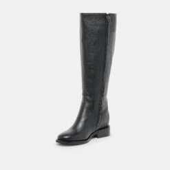 KILIAN H2O WIDE CALF BOOTS BLACK LEATHER(Kilian H2o Wide Calf Boots Black Leather) 13 KILIAN H2O WIDE CALF BOOTS BLACK LEATHER(Kilian H2o Wide Calf Boots Black Leather) -Dolce Vita DOLCEVITA BOOTS KILIANH2OWC BLACKLEATHER 01