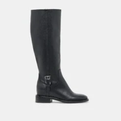 KILIAN H2O WIDE CALF BOOTS BLACK LEATHER(Kilian H2o Wide Calf Boots Black Leather)