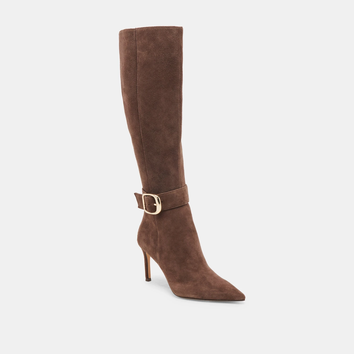 KINZY WIDE CALF BOOTS DK BROWN SUEDE(Kinzy Wide Calf Boots Dk Brown Suede) 4 KINZY WIDE CALF BOOTS DK BROWN SUEDE(Kinzy Wide Calf Boots Dk Brown Suede) - Image 4