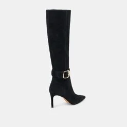 KINZY WIDE CALF BOOTS ONYX SUEDE(Kinzy Wide Calf Boots Onyx Suede) -Dolce Vita DOLCEVITA BOOTS KINZY ONYX SUEDE 03 01c307bd f451 47e3 9fb3 e6378ace03ea