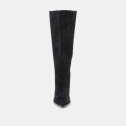 KIRSON WIDE CALF BOOTS ONYX SUEDE(Kirson Wide Calf Boots Onyx Suede) 18 KIRSON WIDE CALF BOOTS ONYX SUEDE(Kirson Wide Calf Boots Onyx Suede) -Dolce Vita DOLCEVITA BOOTS KIRSONEXTRAWIDECALF ONYXSUEDE 03
