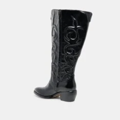 MIRLA EXTRA WIDE CALF BOOTS BLACK LEATHER(Mirla Extra Wide Calf Boots Black Leather) -Dolce Vita DOLCEVITA BOOTS MIRLAPLUS BLACKLEATHER 02 1