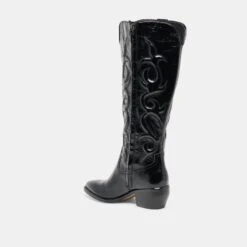 MIRLA WIDE CALF BOOTS BLACK LEATHER(Mirla Wide Calf Boots Black Leather) -Dolce Vita DOLCEVITA BOOTS MIRLAWC BLACKLEATHER 02 2