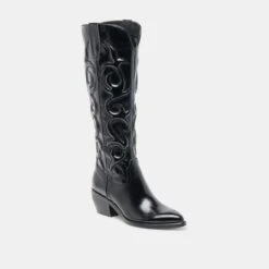MIRLA EXTRA WIDE CALF BOOTS BLACK LEATHER(Mirla Extra Wide Calf Boots Black Leather) -Dolce Vita DOLCEVITA BOOTS MIRLA BLACKLEATHER 01 0f1946b3 e366 4398 82a4 104a07eba150