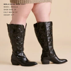 MIRLA EXTRA WIDE CALF BOOTS BLACK LEATHER(Mirla Extra Wide Calf Boots Black Leather) -Dolce Vita DOLCEVITA BOOTS MIRLA BLACKLEATHER EXTRAWIDECALF 1