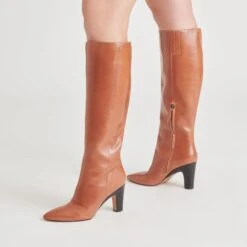 NELAS BOOTS COGNAC LEATHER(Nelas Boots Cognac Leather) 15 NELAS BOOTS COGNAC LEATHER(Nelas Boots Cognac Leather) -Dolce Vita DOLCEVITA BOOTS NELAS COGNACLEATHER ONFOOT 01 1