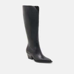 RAJ EXTRA WIDE CALF BOOTS BLACK LEATHER(Raj Extra Wide Calf Boots Black Leather) 22 RAJ EXTRA WIDE CALF BOOTS BLACK LEATHER(Raj Extra Wide Calf Boots Black Leather) -Dolce Vita DOLCEVITA BOOTS RAJEXTRAWIDECALF BLACKLEATHER 01 1303de29 d211 4568 9cef 5f2258630661