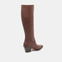 RAJ EXTRA WIDE CALF BOOTS CHOCOLATE LEATHER(Raj Extra Wide Calf Boots Chocolate Leather) -Dolce Vita DOLCEVITA BOOTS RAJEXTRAWIDECALF CHOCOLATELEATHER 03