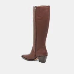 RAJ EXTRA WIDE CALF BOOTS CHOCOLATE LEATHER(Raj Extra Wide Calf Boots Chocolate Leather) -Dolce Vita DOLCEVITA BOOTS RAJEXTRAWIDECALF CHOCOLATELEATHER 09